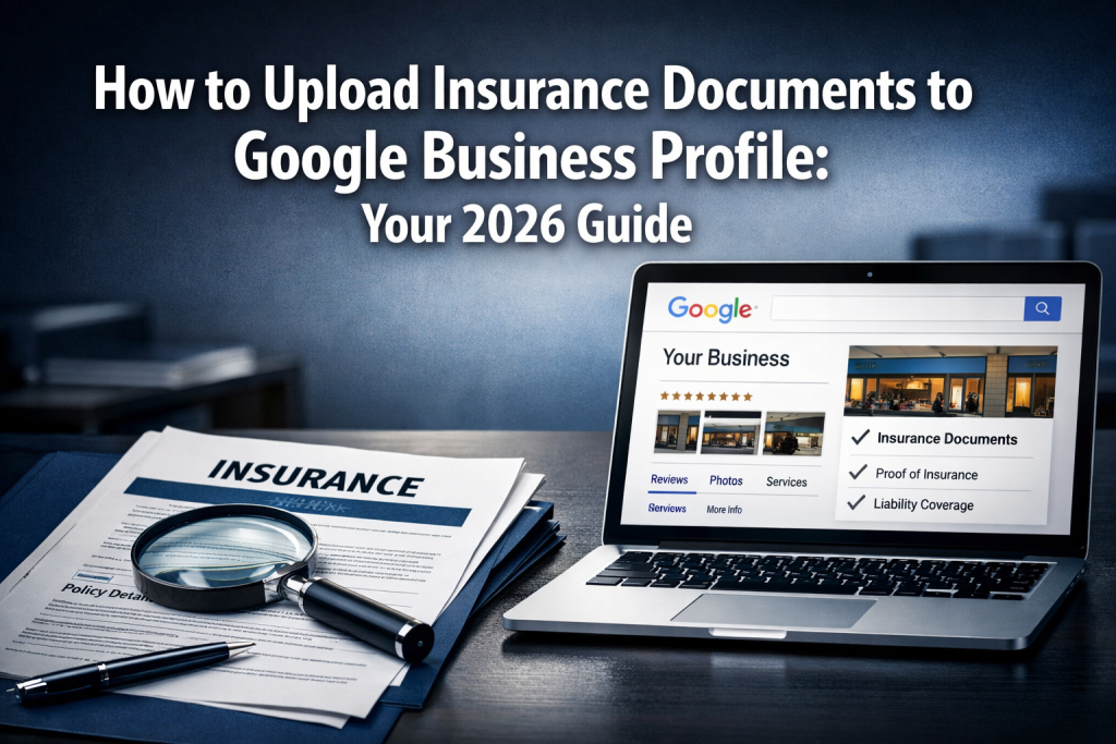 how to upload insurance documents to google business profile